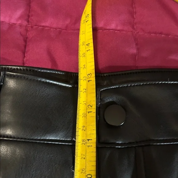 Mexx Black Faux Leather Pants size 12 - Picture 6 of 8
